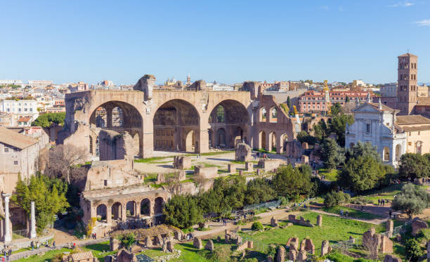 istock The Basilica of Maxentius and Constantine, Rome, Italy 638170610