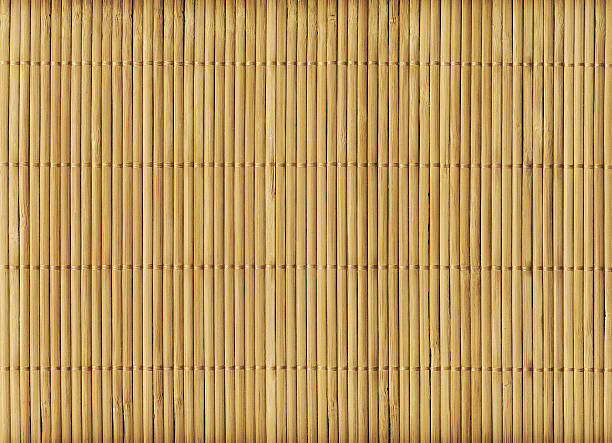 istock Wooden bamboo mat texture abstract background 638170786