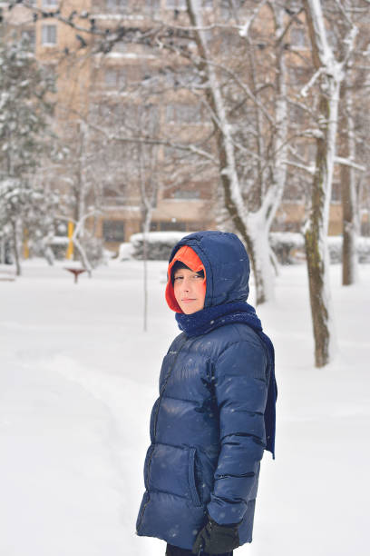 istock Portrait of a child in winter 638172932