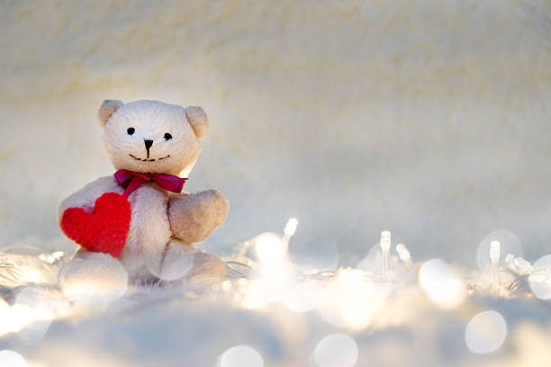 istock Bear doll hug  Valentines heart. 638173090