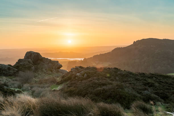 istock Sunset in winter at the Black Rocks, Peak District 638173104