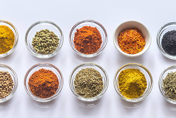 istock Different kinds of spices and herbs 638174242