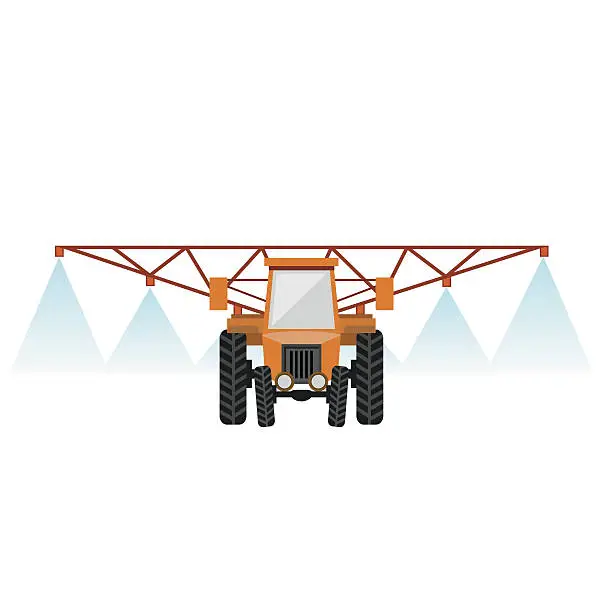 Vector illustration of Crop sprayer