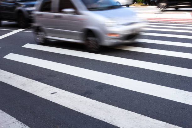 istock Compact vehicle driving in the streets 638184546