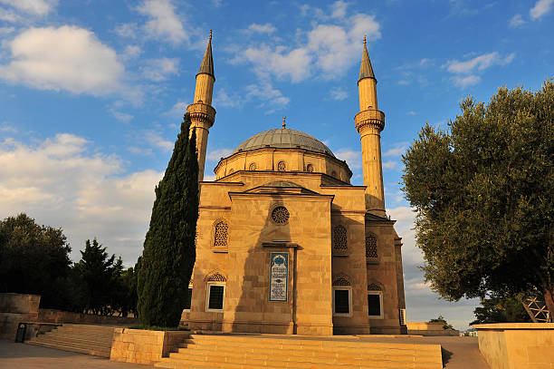 istock Martyrs mosque on sunset, Baku 638187380