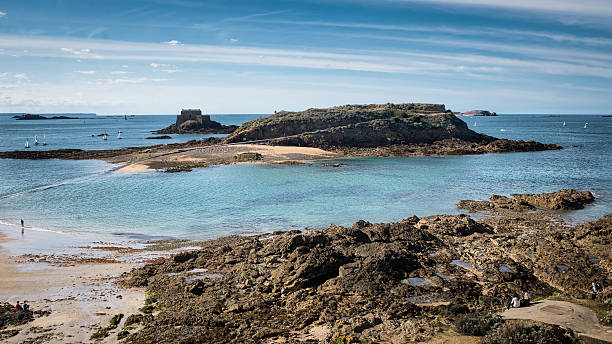 istock View on Grand Be island in low-tide, Saint-Malot 638188298