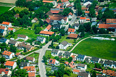 Aerial view of BMW buildings