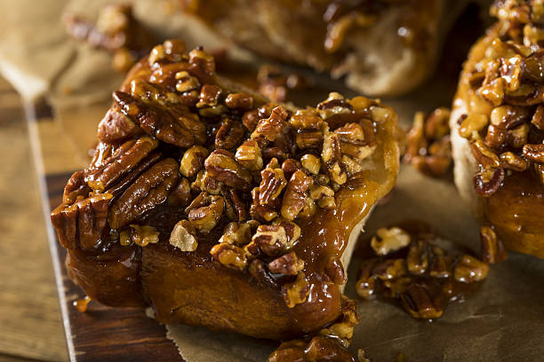 istock Homemade Glazed Pecan Sticky Buns 638198858