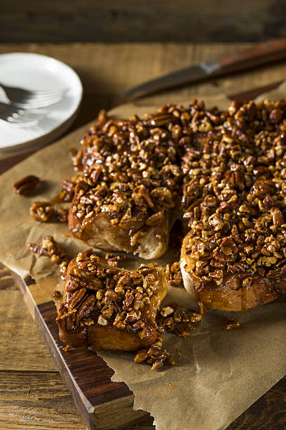 istock Homemade Glazed Pecan Sticky Buns 638198898