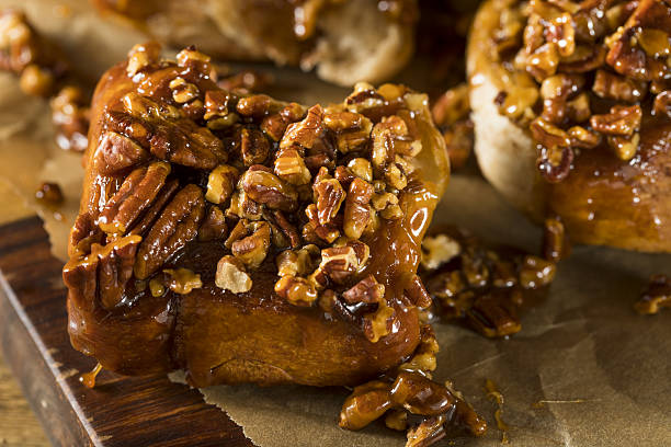 istock Homemade Glazed Pecan Sticky Buns 638198918