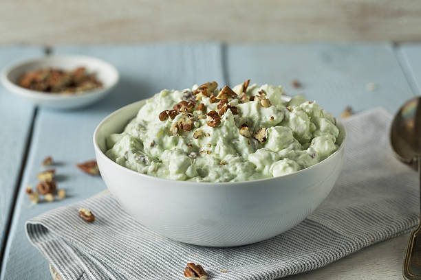 Homemade Green Pistachio Fluff Dessert