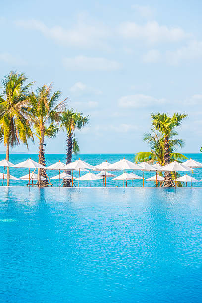 istock Beautiful luxury swimming pool 638203848