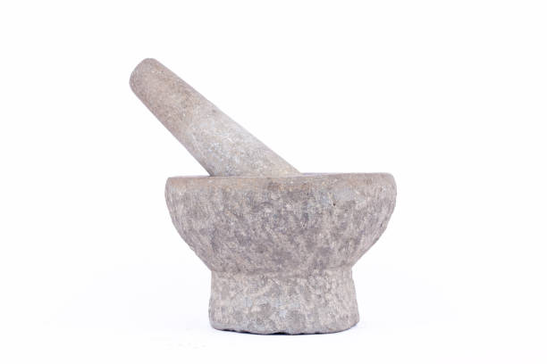 istock granite stone mortar and pestle are Thai cooking tool 638207440