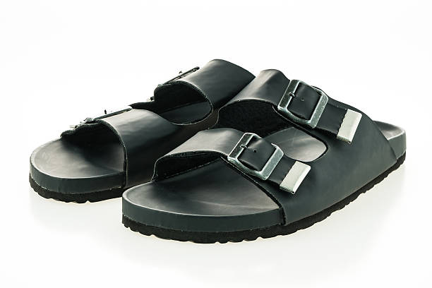 istock Men leather sandal and flip flop shoes 638212236