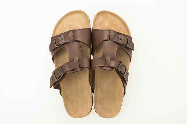 Kids Mountain Sandals isolated on white background. Kids sandals. Traveling sandals