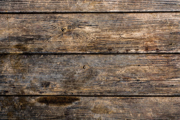 istock Dark natural wooden plank 638214498