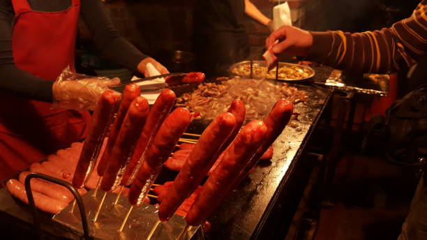 istock Chicken Barbecue, Sausage, BBQ at Picnic 638218568