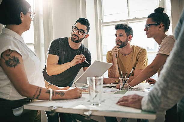 istock Working hard to get their designs globally recognised 638218938