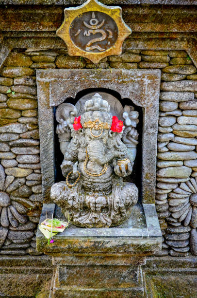 istock Elephant god statues with for worship at Bali 638219638
