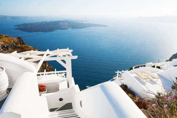 istock White architecture on Santorini island, Greece. 638220758