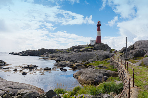 This is the lighthouse of Eigersund in Norway. One of the stops during a road trip.