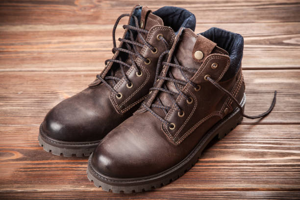 istock Pair of new boots 638223744