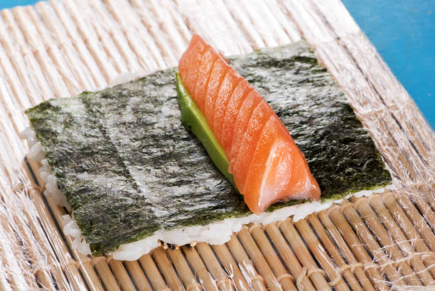 istock Preparing uramaki sushi in a Japanese restaurant 638223962
