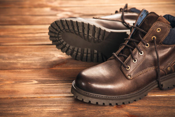 istock Pair of new boots 638223996