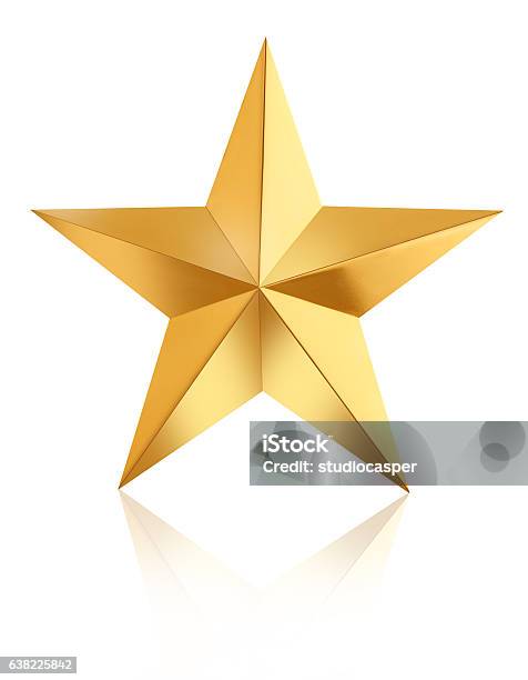 Gold Star Stock Photo - Download Image Now - Gold - Metal, Gold Colored, Icon Symbol
