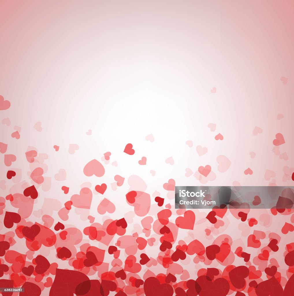 Love Valentines Background With Hearts Stock Illustration ...