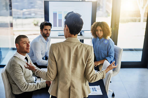 istock She's in control of the meeting 638227040