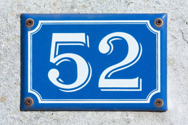 istock House Number Fifty Two - 52 638230980
