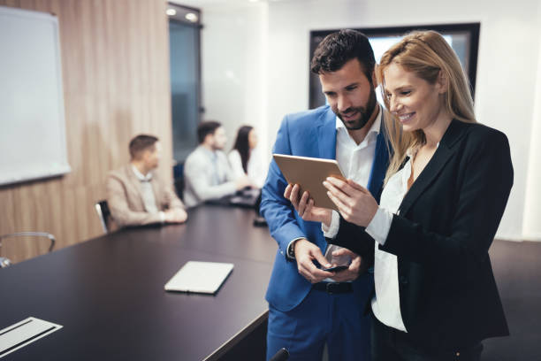istock Business people conference in modern office 638233358