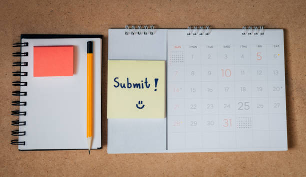 istock Marked and written  in calendar 638233932