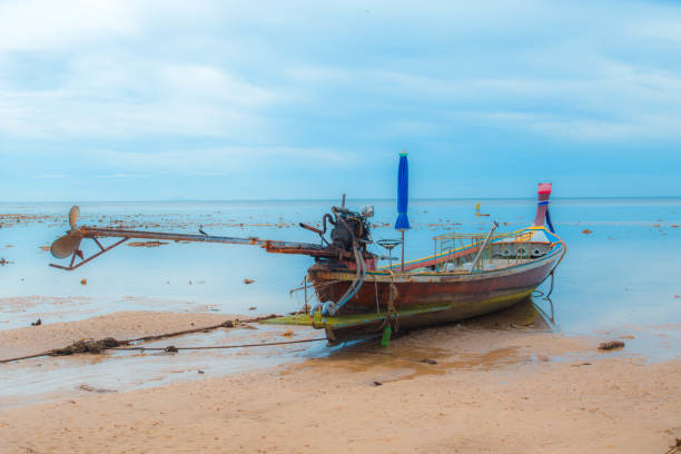 istock Sea boat and sky. 638234790