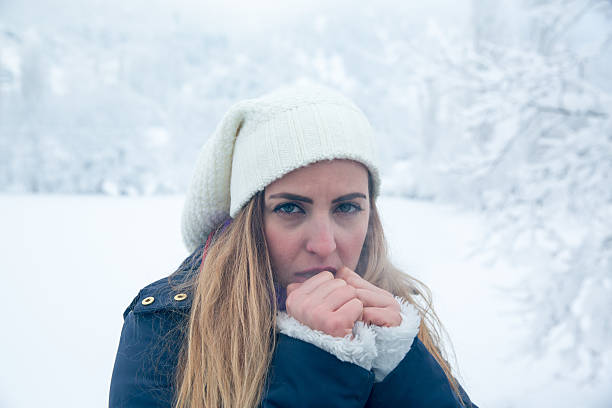 istock Cold woman in winter 638234930