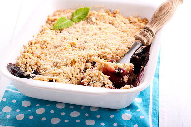 istock Blackberry and apple crumble cake 638236492