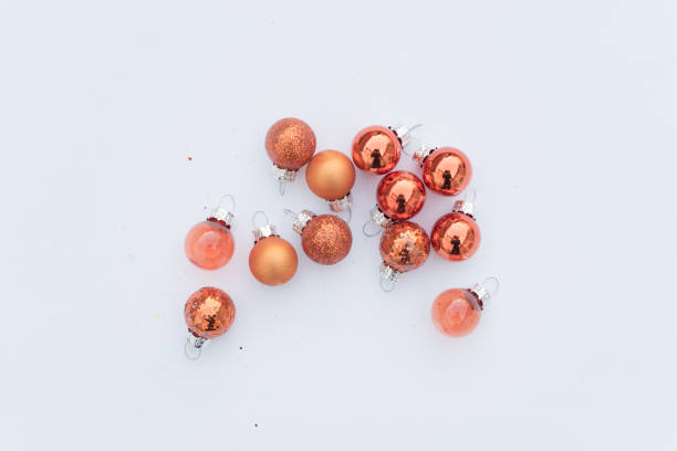 istock Glass Christmas Decoration orange only 638236738