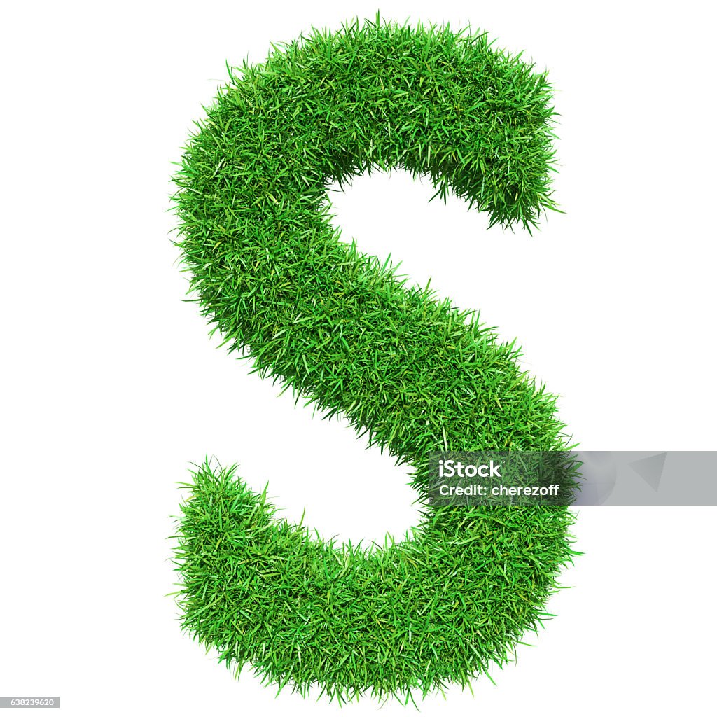 Green Grass Letter S Stock Photo - Download Image Now - Alphabet ...