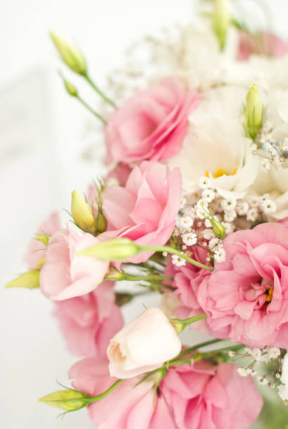 istock Beautiful flowers on table in wedding day 638246680