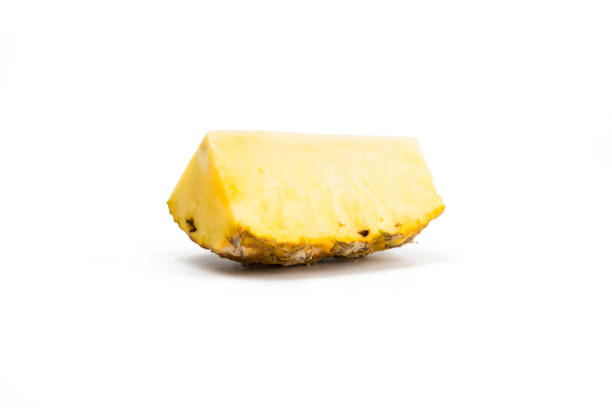 istock close-up view of fresh Pineapple pulp isolated on white background. 638248722