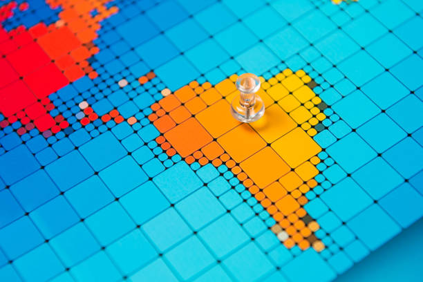 istock Pushpins on a map of South America 638251594