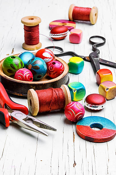 istock set of beads for necklaces 638254116