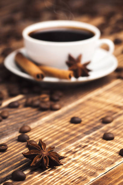 istock background of breakfast: coffee with anise and cinnamon sticks 638254740