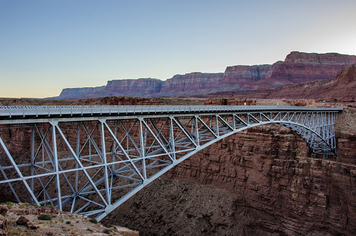 Navajo Bridge over the Colorado River in Marble Canyon