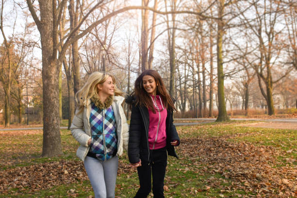 istock Young friends jogging at the park. 638256996