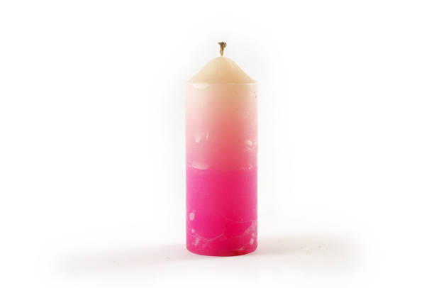 istock Birthday candle isolated on white background 638260928