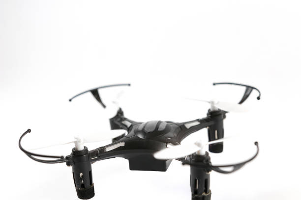 istock Remote controlled quadcopter drone. Toy Drone quadrocopter. 638262282