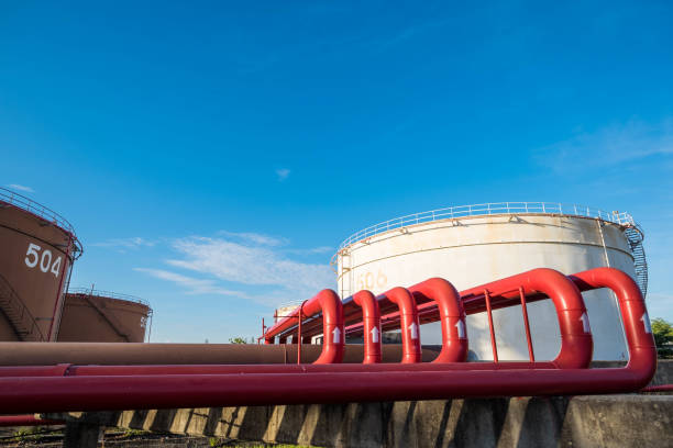 de agua y de espuma para sistema de protección contra incendios - water valve oil gas fotografías e imágenes de stock