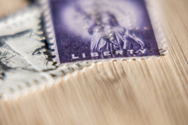 istock Collection of postage stamps. 638267404